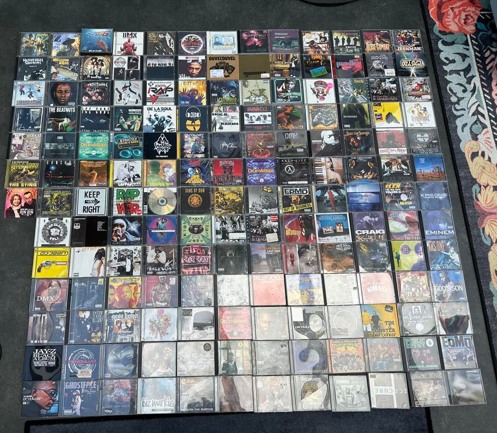 163 cd’s hiphop en Rap, Ophalen, 1985 tot 2000, Gebruikt