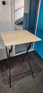 Inklapbare statafel met houtlook blad, Ophalen