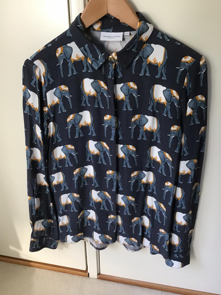 Fabienne Chapot blouse met olifanten - maat S, Ophalen of Verzenden, Zo goed als nieuw, Maat 38/40 (M)