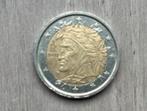 Zeldzame munt, 2 euromunt 2002 Italië Dante, 2002 Italië, Postzegels en Munten, Munten | Europa | Euromunten, Ophalen of Verzenden