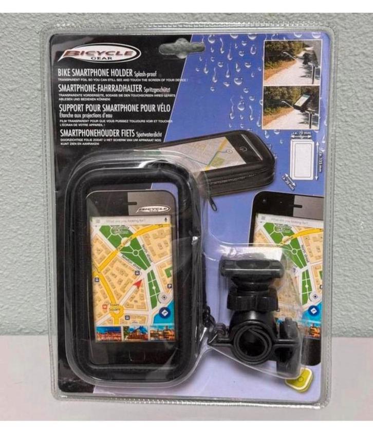 Fiets telefoonhouder smartphone houder stevig waterdicht GPS, Fietsen en Brommers, Fietsaccessoires | Fietscomputers, Nieuw, Waterdicht