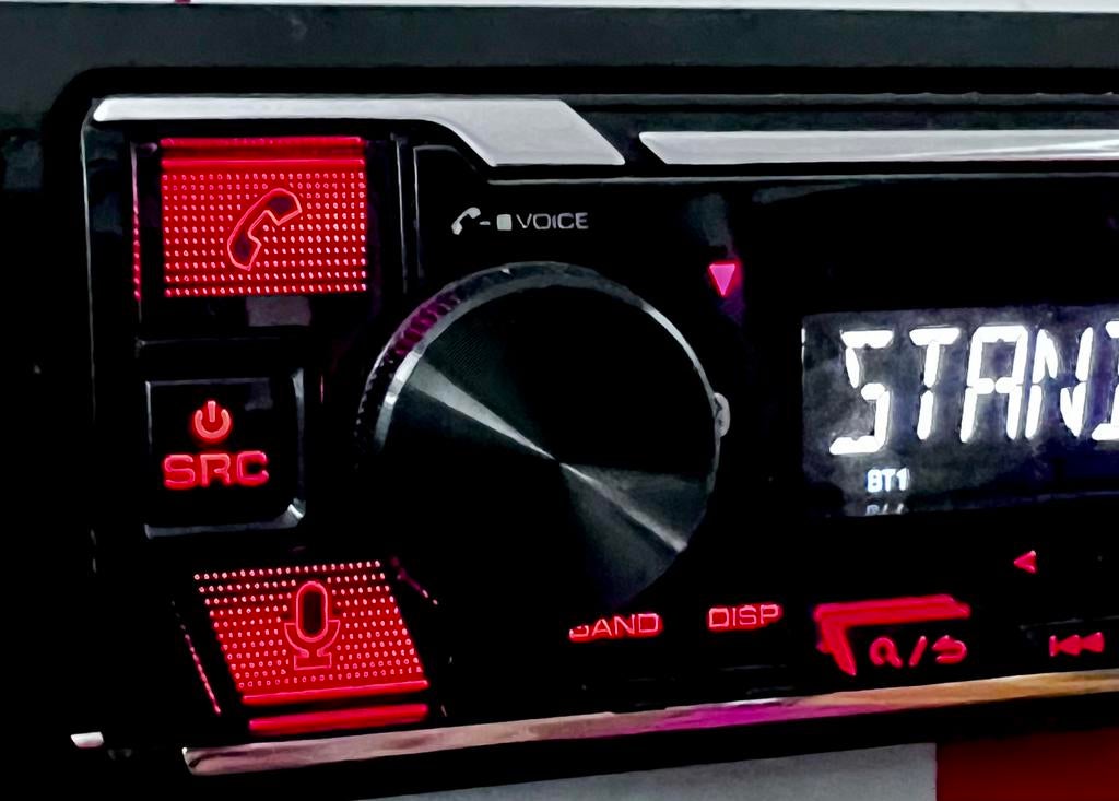 Kenwood KMM-BT206 met bluetooth functie ZGAN, Auto diversen, Autoradio's, Ophalen of Verzenden, Zo goed als nieuw