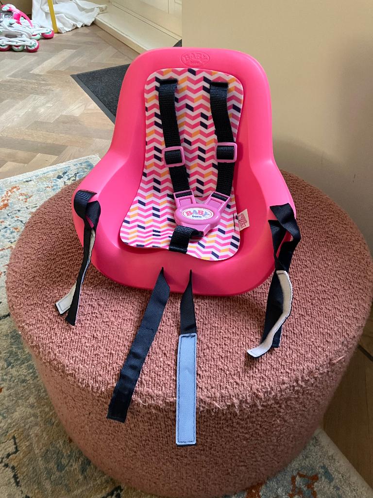 Babyborn fietsstoeltje roze, Ophalen, Zo goed als nieuw, Babypop