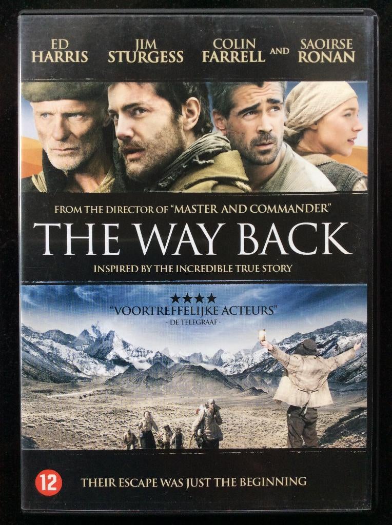 The Way Back DVD, Cd's en Dvd's, Dvd's | Drama, Vanaf 12 jaar, Ophalen of Verzenden, Zo goed als nieuw, Overige genres