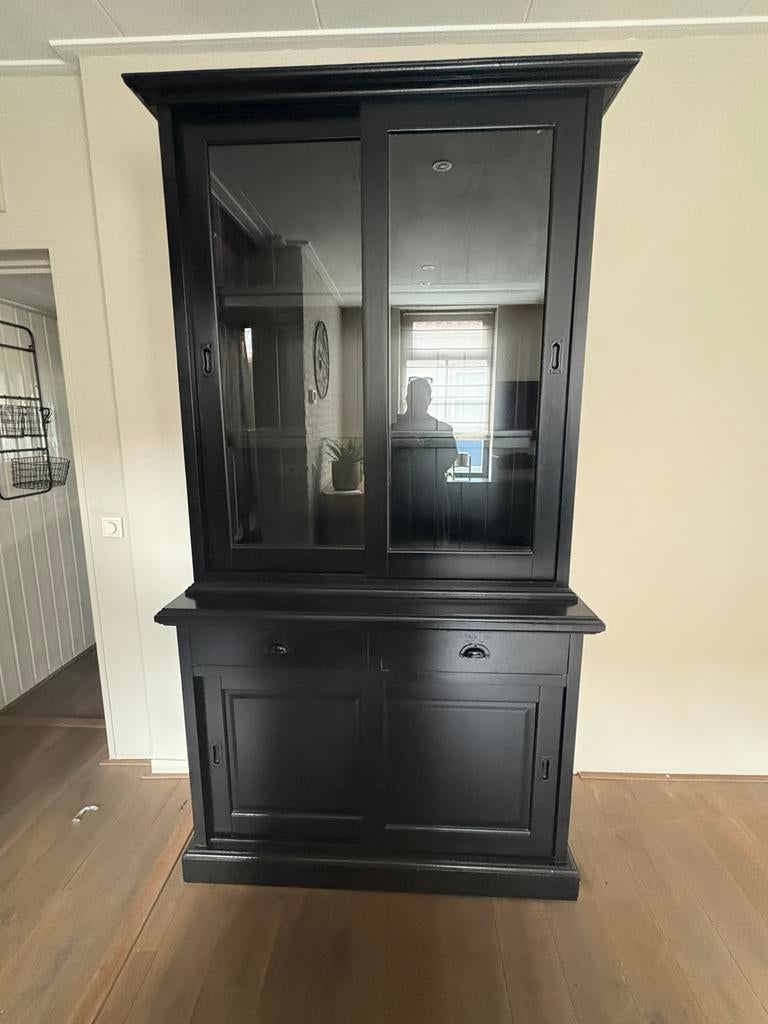 Zwarte kast, Gebruikt, 100 tot 150 cm, 200 cm of meer, Ophalen of Verzenden