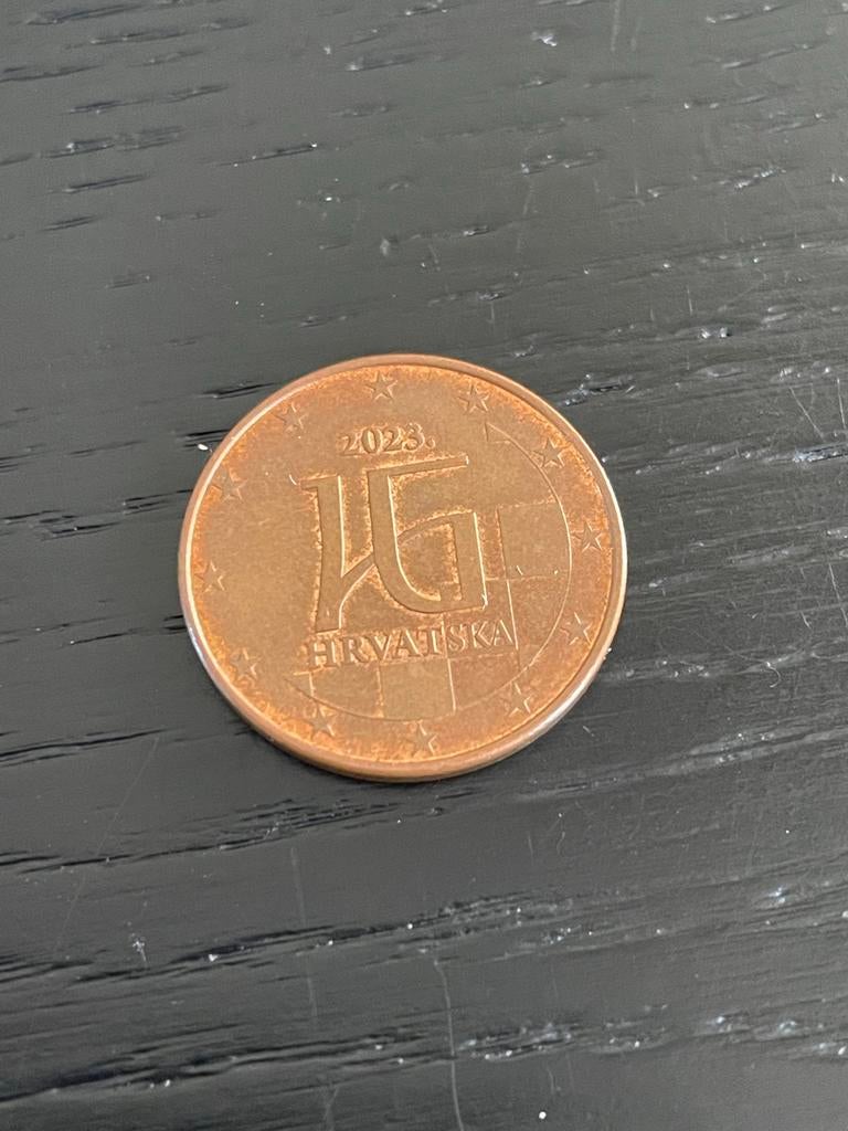Kroatische 5 eurocent munt 2023, Ophalen of Verzenden, Overige landen, 5 cent, Losse munt