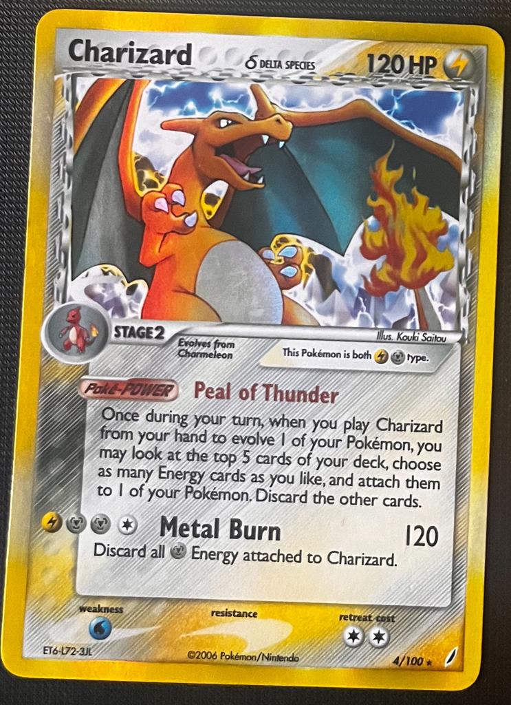 Pokemon Kaarten (o.a Charizard Delta Species), Ophalen of Verzenden, Gebruikt