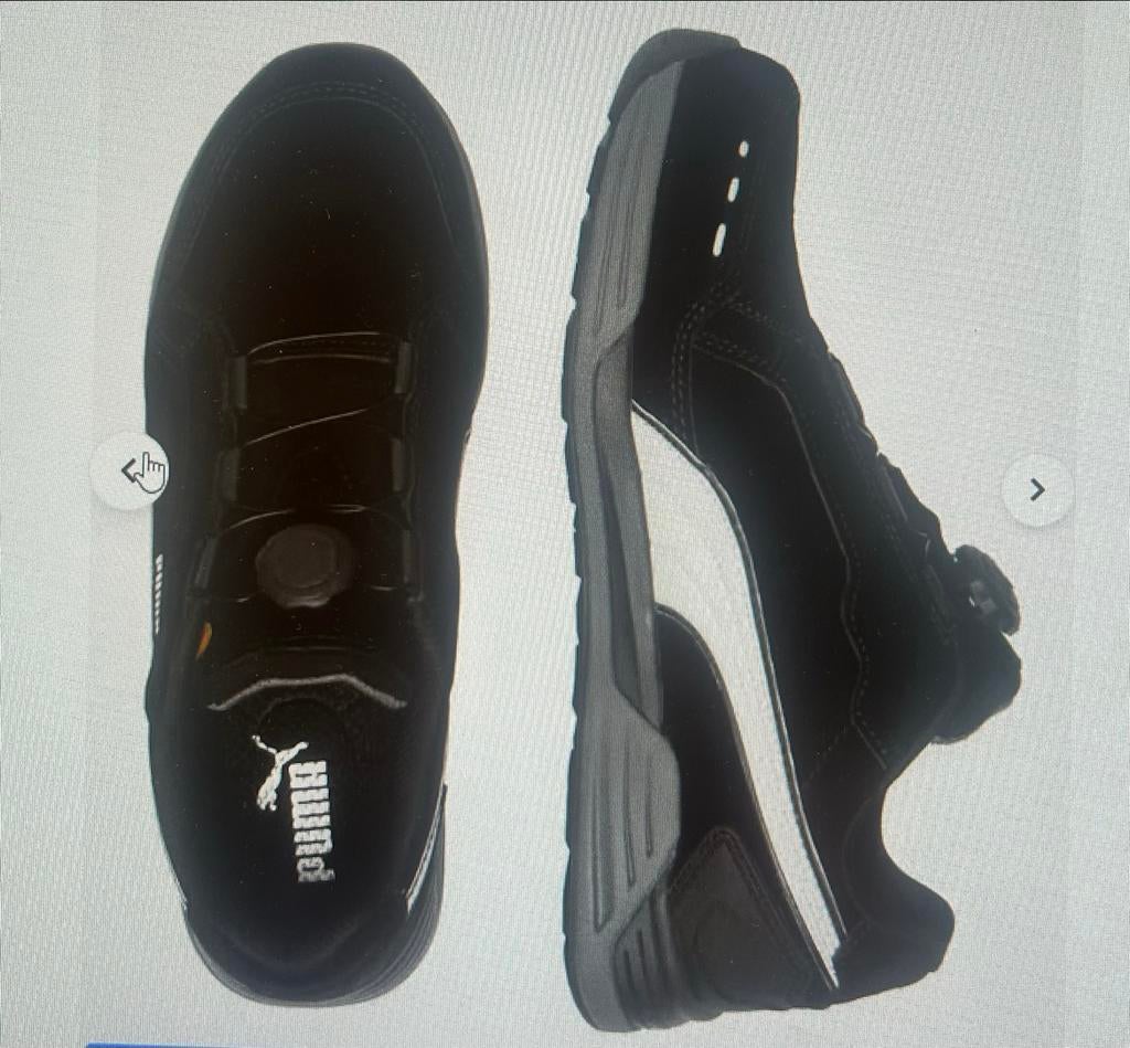 PUMA AIRTWIST DISC BLACK S3  LOW Werkschoenen Maat 39, Ophalen of Verzenden, Nieuw, Zwart, Werkschoenen