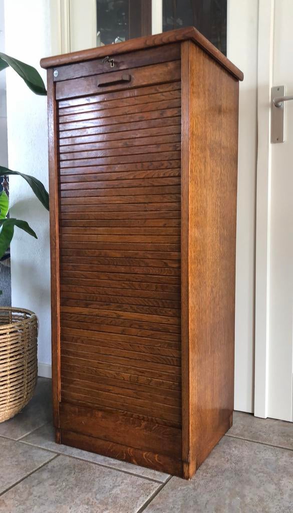 Eeka rolluik kast met 10 lade’s in zeer nette staat !, Ophalen, Minder dan 50 cm, Gebruikt, Retro , jaren 60