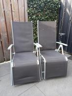 2 ligbedden/standenstoel, Tuin en Terras, Ophalen, Gebruikt, Aluminium