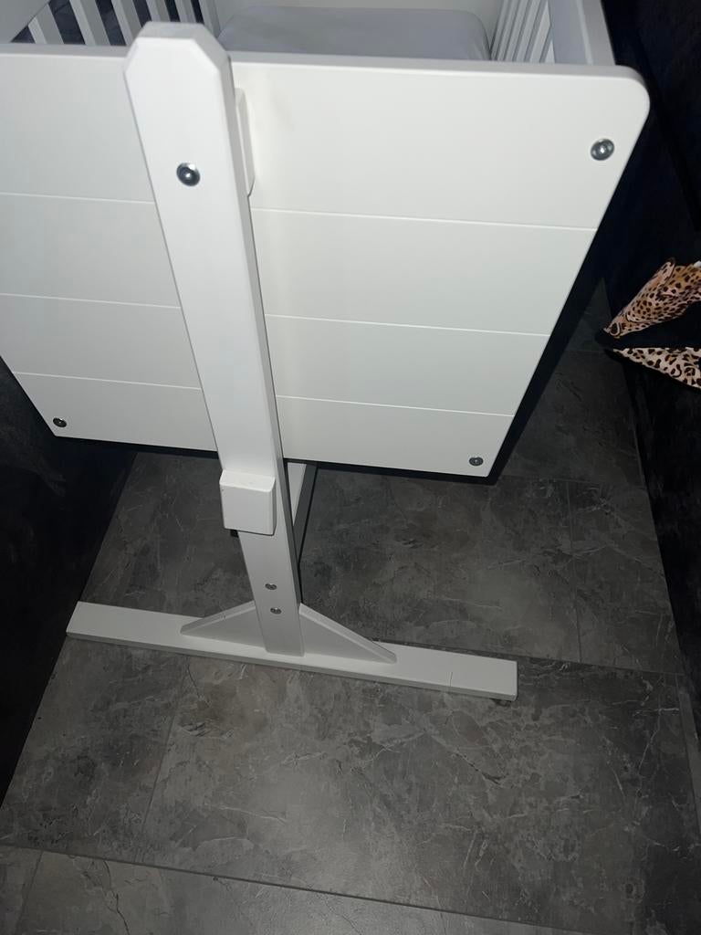 Wit babybedje / wiegje met matras, Ophalen of Verzenden, Zo goed als nieuw, Wieg