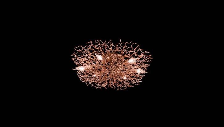 Brand van Egmond –VS Hollywood plafondlamp designlamp, Huis en Inrichting, Lampen | Plafondlampen, Zo goed als nieuw, Stof, Ophalen