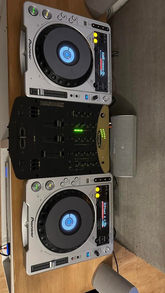 Dj set 2x cdj800mk2 1x numark meng paneel, Ophalen, Zo goed als nieuw, Dj-set, Numark