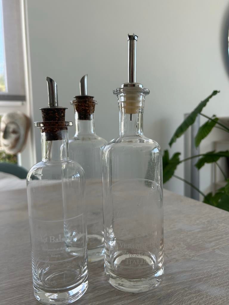 Riviera Maison Olie, Azijn en Balsamico Flesjes, Ophalen of Verzenden, Riviera Maison, Glas, Overige typen