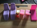 Barbie stoelen, Ophalen of Verzenden, Zo goed als nieuw, Poppenhuis