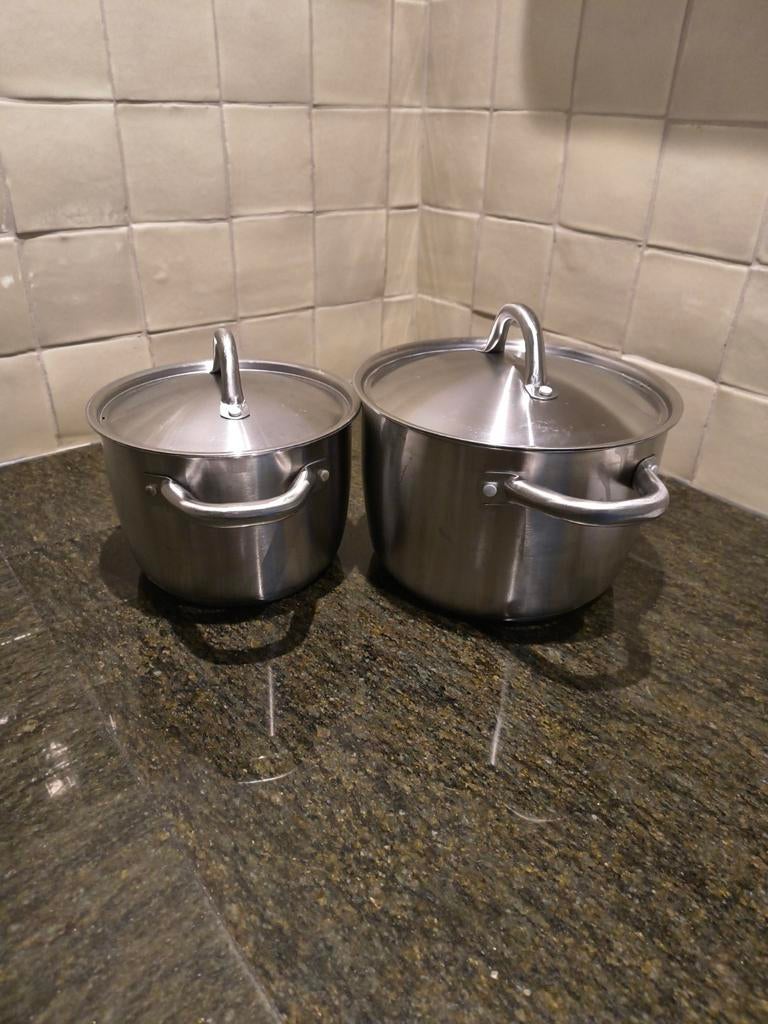 IKEA 365+ pannen set - ideaal voor starters!, Ophalen, Gebruikt, Pannenset, Rvs