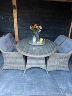 Tuinset met 6 stoelen, Tuin en Terras, Tuinsets en Loungesets, Ophalen of Verzenden, Gebruikt