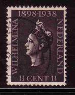 Nederland 1938 310 Wilhelmina 1,5c, Gest, Postzegels en Munten, Postzegels | Nederland, Ophalen of Verzenden, T/m 1940, Gestempeld