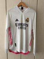 Real madrid shirt long sleeved maat M, Kleding | Heren, Sportkleding, Ophalen of Verzenden, Zo goed als nieuw, Wit, Voetbal