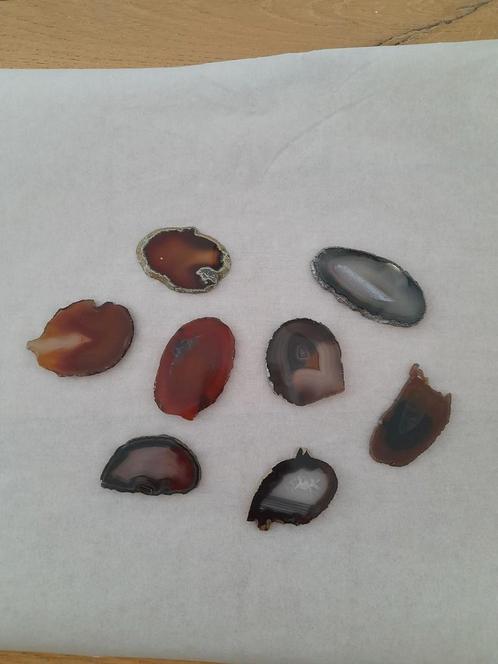 Agaat Schijfjes - 8 stuks, Antiek en Kunst, Antiek | Woonaccessoires, Ophalen