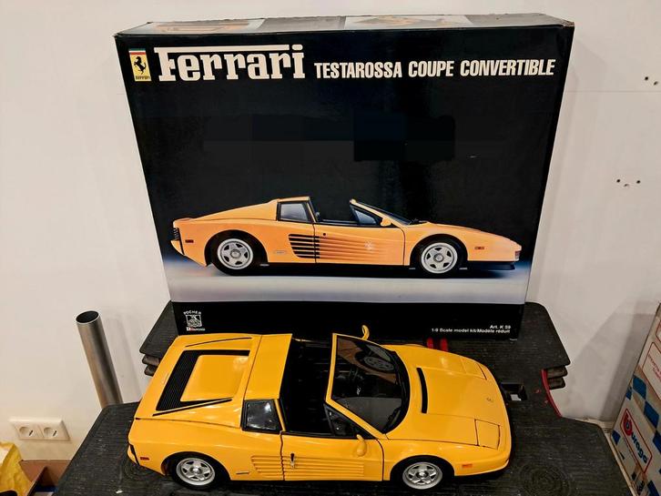 Pocher Ferrari Testarossa Targa Geel 1:8, Hobby en Vrije tijd, Modelauto's | 1:5 tot 1:12, Ophalen