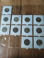 Te koop 11 zilveren  munten  1 gulden1922 t/m 1943, Ophalen, Nederland, Munten