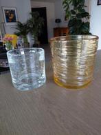 VINTAGE DUTZ VAZEN, Overige kleuren, Ophalen of Verzenden, Minder dan 50 cm, Glas