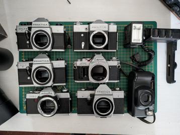 Vintage camera's / analoge camera / flitser beschikbaar voor biedingen