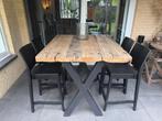 Industriële Bartafel van oude wagondelen, Ophalen, Zo goed als nieuw