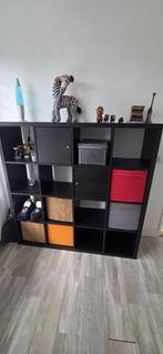 IKEA KALLAX Kast 4x4 – Met Deurtjes & Opbergboxen, Ophalen, Overige materialen, 100 tot 150 cm, 100 tot 150 cm