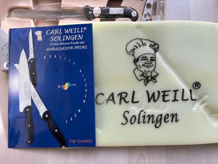 NIEUW TOP KWALITEIT MESSENSET CARL WEILL, Huis en Inrichting, Keuken | Bestek, Nieuw, Bestekset, Rvs of Chroom, Vaatwasserbestendig
