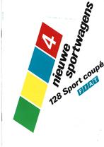 Fiat 128 Sport Sport Coupé sportwagen brochure (Fi03), Ophalen of Verzenden, Zo goed als nieuw, Overige merken