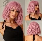 Roze pruik halflang 13, Sieraden, Tassen en Uiterlijk, Uiterlijk | Haarverzorging, Verzenden, Yarspa, Info@yarspa.nl, Zo goed als nieuw