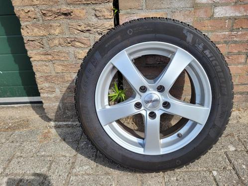 Michelin Alpin 6 205/55H16 winterbanden + aluminium velgen, Auto-onderdelen, Banden en Velgen, Banden en Velgen, Winterbanden