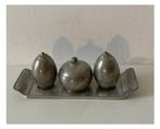 Just Andersen pewter peper en zout set, jaren '30, Overige materialen, Gebruikt, Overige kleuren, Ophalen of Verzenden