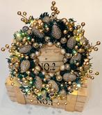 Rustiek gouden kerstkrans. (40cm), Ophalen of Verzenden, Nieuw