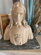 Vintage Jesusbuste - Heilig Hart beeld- religieuze decoratie, Ophalen of Verzenden
