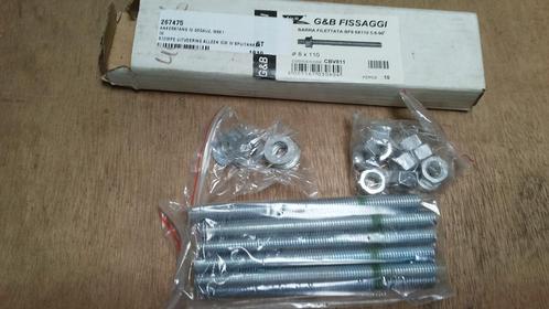 G&B ankerstang 8x110 verzinkt 10x, Doe-het-zelf en Verbouw, Metselstenen, Nieuw, Kalkzandstenen, Verzenden