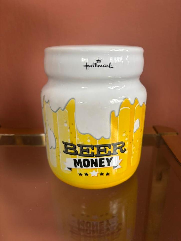 Spaarpot Van Hallmark Beer money, Verzamelen, Biermerken, Zo goed als nieuw, Overige merken, Ophalen of Verzenden