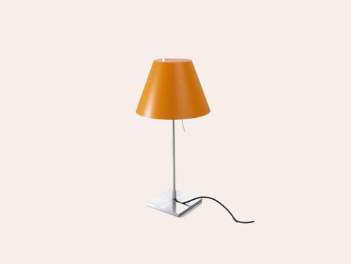 Luceplan Costanza fixed okergeel bij TheReSales, Huis en Inrichting, Lampen | Tafellampen, Zo goed als nieuw, 75 cm of meer, Kunststof