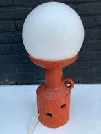 Vintage tafellamp voet van  keramiek met glazen bol, Ophalen of Verzenden, Zo goed als nieuw, Minder dan 50 cm