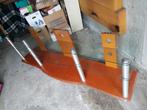 Mooi Glazen TV Meubel, Huis en Inrichting, Ophalen, Gebruikt, 25 tot 50 cm, 200 cm of meer