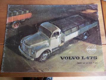 NL folder Volvo L 475 vrachtwagen 1961 beschikbaar voor biedingen