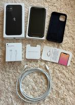 iPhone 11 128 GB, oplaadkabel & telefoonhoes, Telecommunicatie, Mobiele telefoons | Apple iPhone, 128 GB, Zwart, Zo goed als nieuw