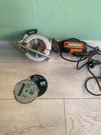 WORX Cirkelzaag + Extra Zaagbladen, Doe-het-zelf en Verbouw, Gereedschap | Slijpmachines, Ophalen of Verzenden, Zo goed als nieuw