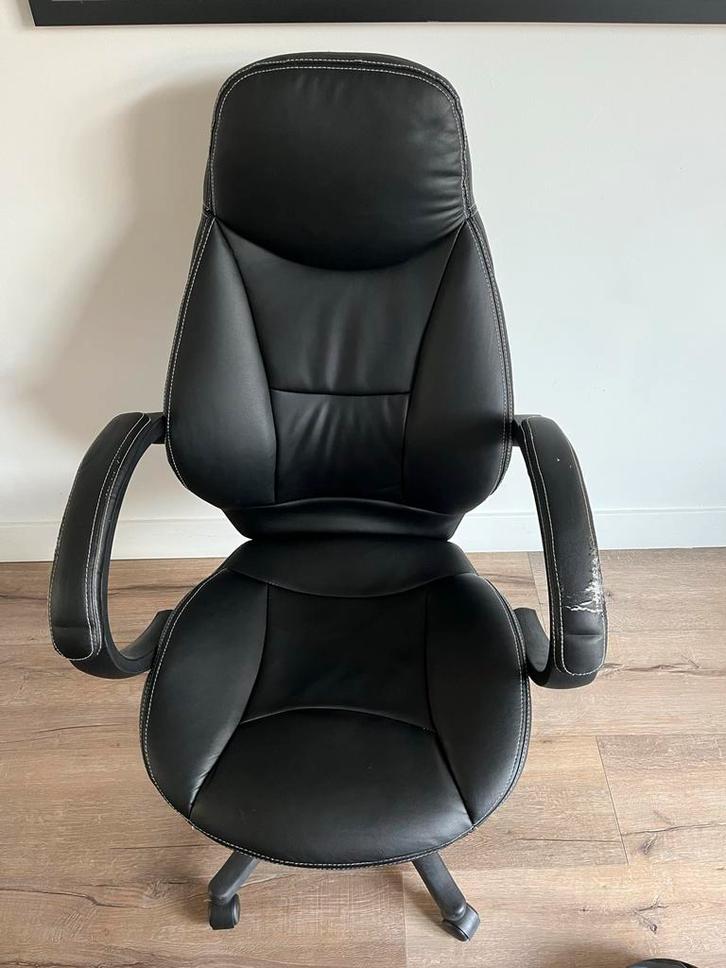 Comfortabele bureaustoel, Huis en Inrichting, Bureaustoelen, Gebruikt, Bureaustoel, Zwart, Ergonomisch, Ophalen