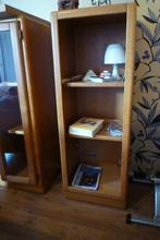 Blank eiken kastje, Huis en Inrichting, Kasten | Vitrinekasten, Ophalen, Met plank(en), Minder dan 50 cm, Gebruikt