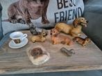 Teckel langhaar verzameling, Verzenden, Gebruikt, Hond of Kat, Beeldje of Figuurtje