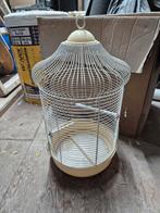 Rond vogelkooitje met uitneembare lade, Dieren en Toebehoren, Ophalen, Gebruikt, Kunststof, Vogelkooi