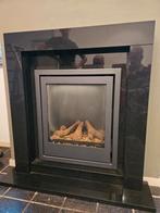 gashaard met marmeren ombouw, Huis en Inrichting, Haarden, Ophalen, Gebruikt, Inbouwhaard, Gashaard